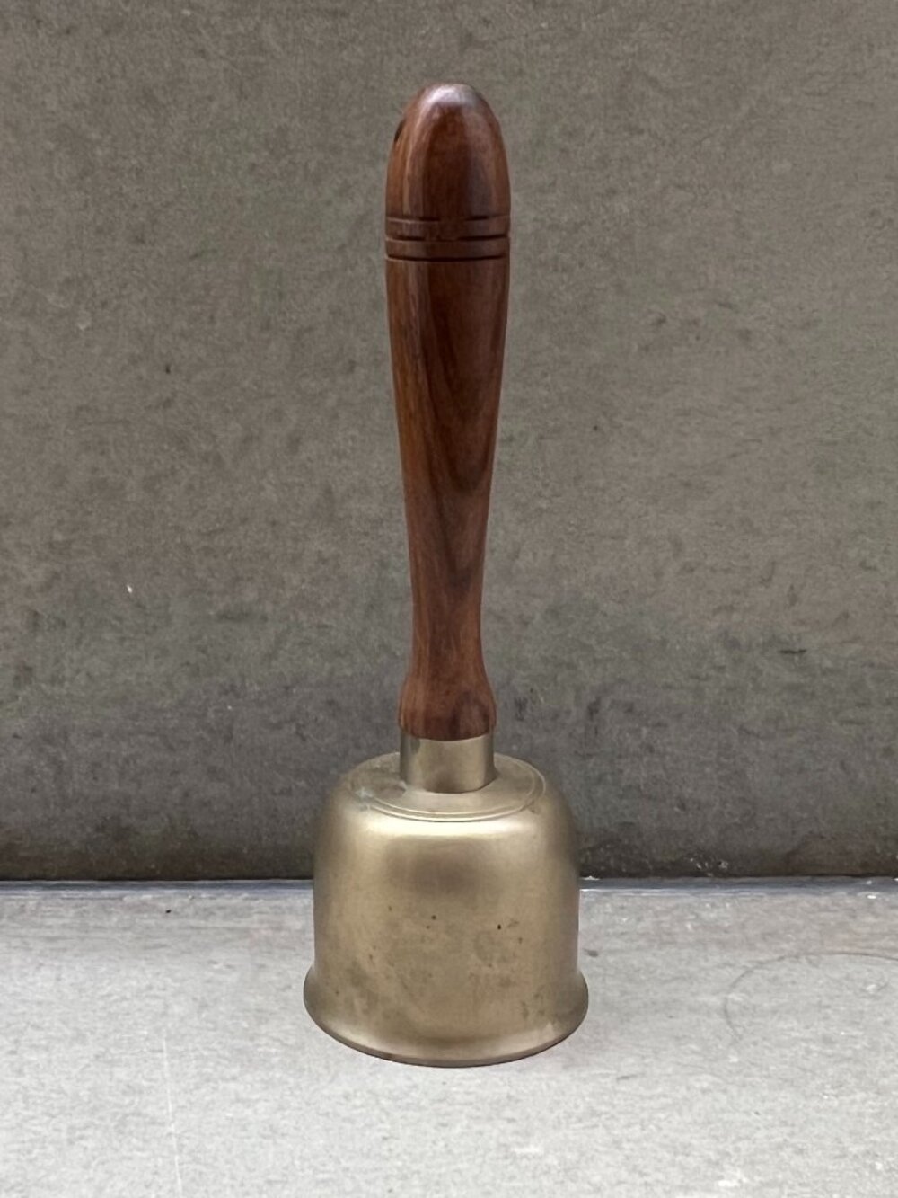 Vintage Ritual Spell and All Occasion Bell with Wooden Handle